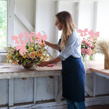 12Pcs Bow Centerpiece Sticks Birthday Bowknot Ribbons Coquette Table Flower Centerpieces Sticks Bow High Footed Party Decorations For Bridal Shower Birthday Wedding Party Supplies Pink