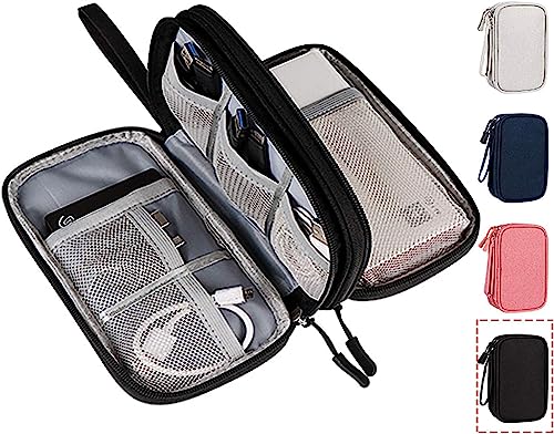 Electronics Accessories Organizer Pouch Bag, Travel Universal Organizer For Cable, Charger, Phone, Sd Card, Business Travel Gadget Bag