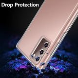 For Samsung Galaxy Note 20 Case, Crystal Clear Shockproof Protective Durable Slim Fit Phone Cover For Galaxy Note 20 5G With Transparent Hard Pc Scratch-Resistant Back & Soft Silicone Edge