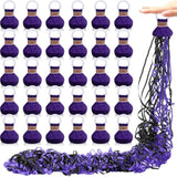 30pcs Hand Throw Confetti Poppers Black Purple Party Decor
