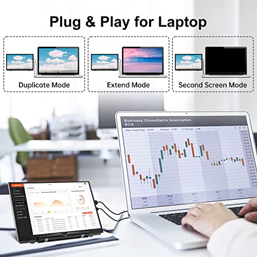 Raspberry Pi Screen, 7 Inch Portable Monitor External Display 800X480 Ips Screen Small Hdmi Monitor For Raspberry Pi 400/4/3/2/Zero/B/B+ Jetson Nano Win11/10/8/7 (Non-Touch)