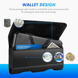 Leather Phone Holster For Galaxy A73 5G, A72, A23, A54, A42, A14, A03, A04S, F13, Iphone 15 Pro Max, 15 Plus, Xs Max, Moto G14 - Belt Clip Pouch Holder (Fits With Otterbox Case)