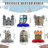 10 Pieces Knights Decorations Knight Birthday Party Supplies Medieval