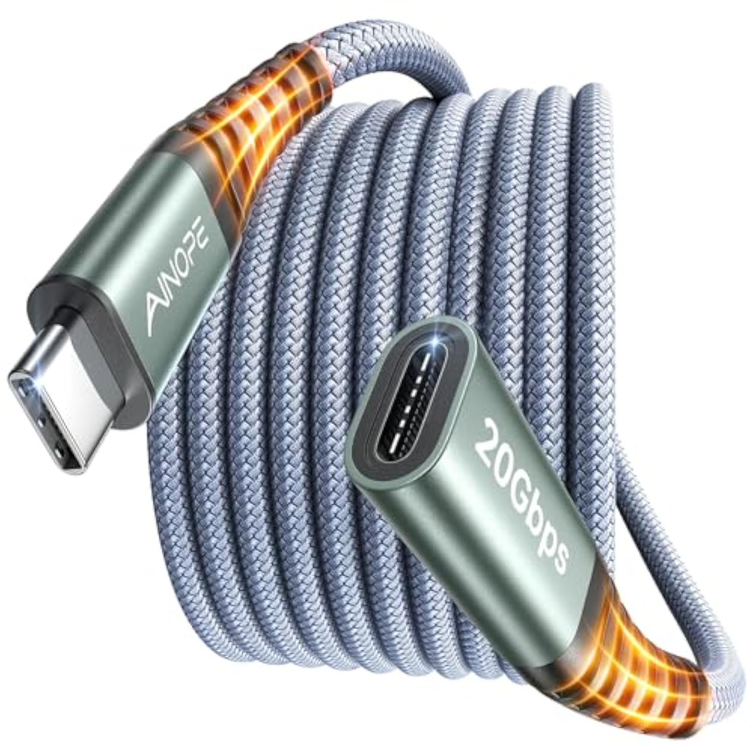 [2M/6.6Ft Usb C Extension Cable, 10Gbps/Usb3.2 Fast Transfer Usb Type C Extend