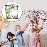 Woodland Birthday Invitations With Envelopes - Safari Party Invitation Card For Boys/Girls - Forest Animal Themed Fill-In Invites Cards - Jungle Party Supplies Decorations (20 Pack)-18