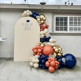Fall Balloon Arch Kit: Burnt Orange, Navy, Gold Party Garland (129pcs)