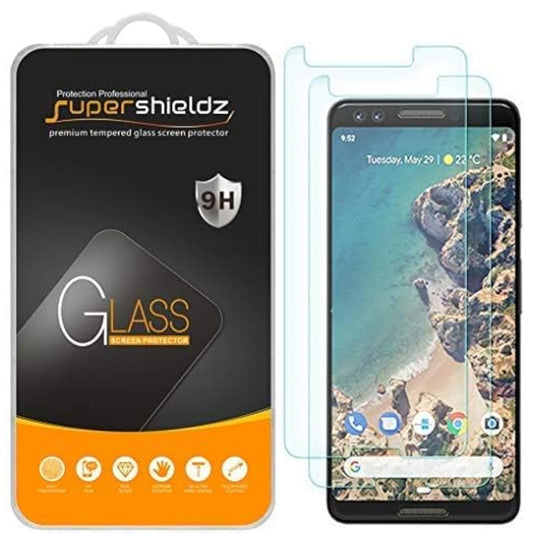 (2 Pack) Designed For Google (Pixel 3) Tempered Glass Screen Protector Anti Scratch, Bubble Free