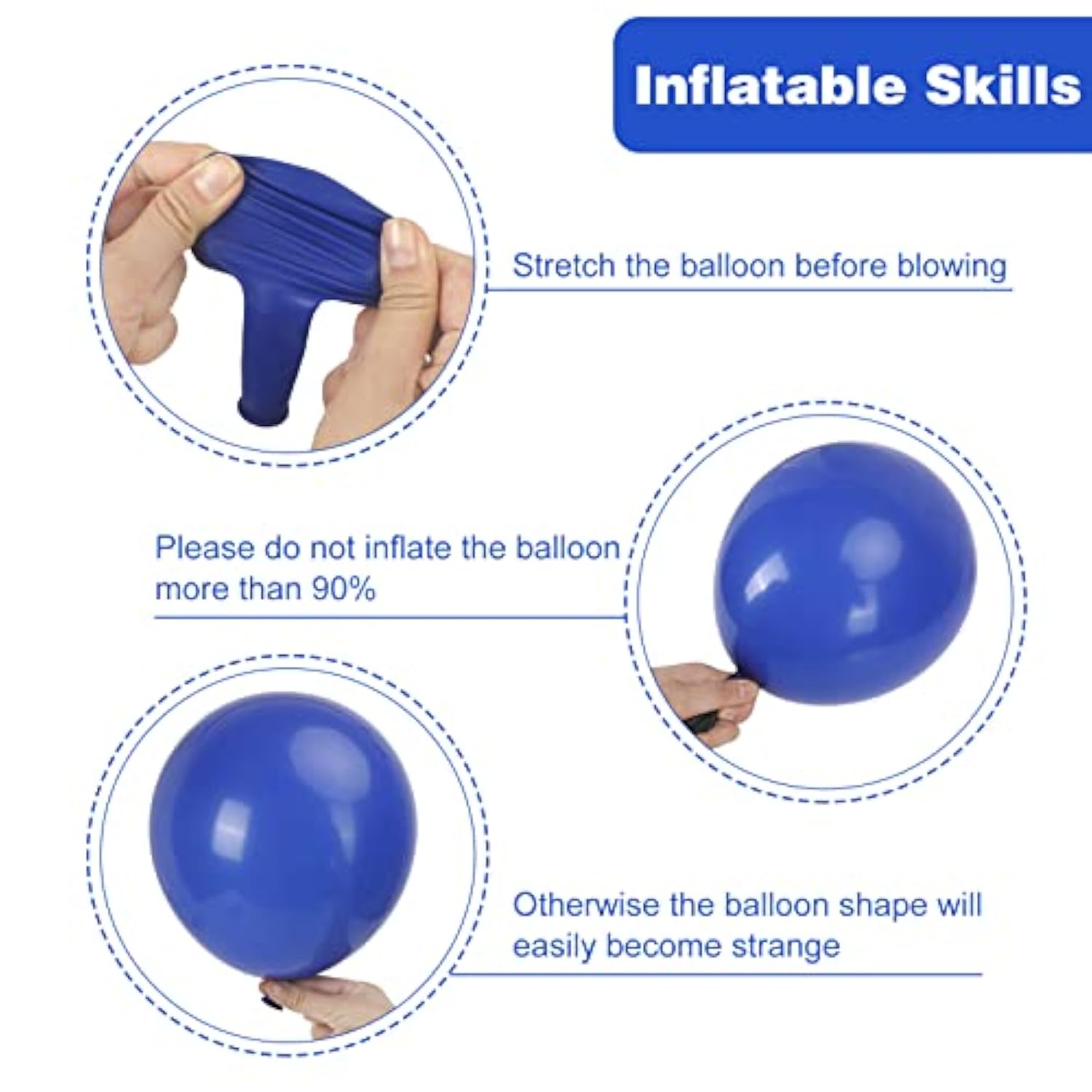 Royal Blue Balloon Garland Kit: 129-Piece Party Decorations