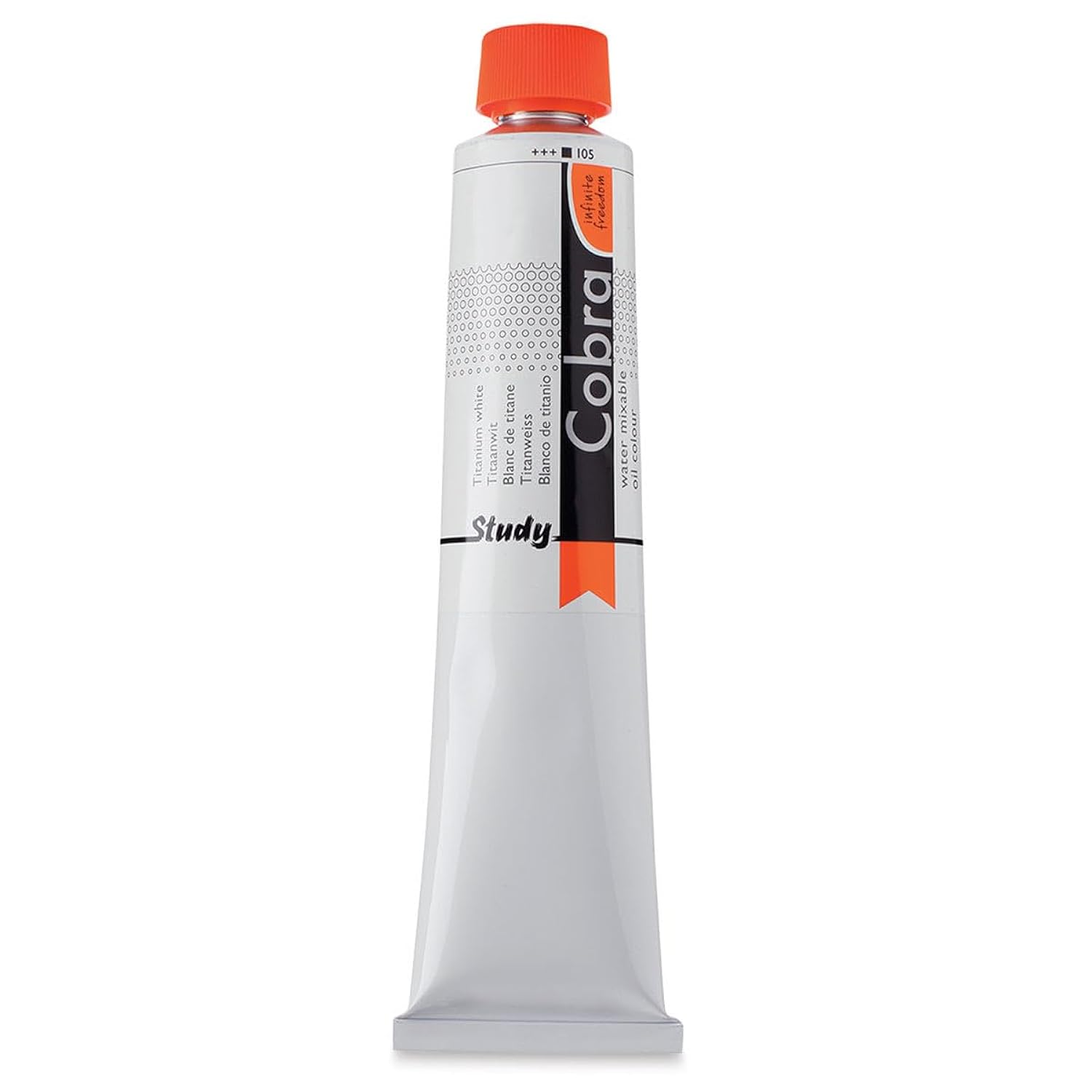 Royal Talens Cobra Study Water Mixable Oil Colors - Titanium White, 200 ml tube