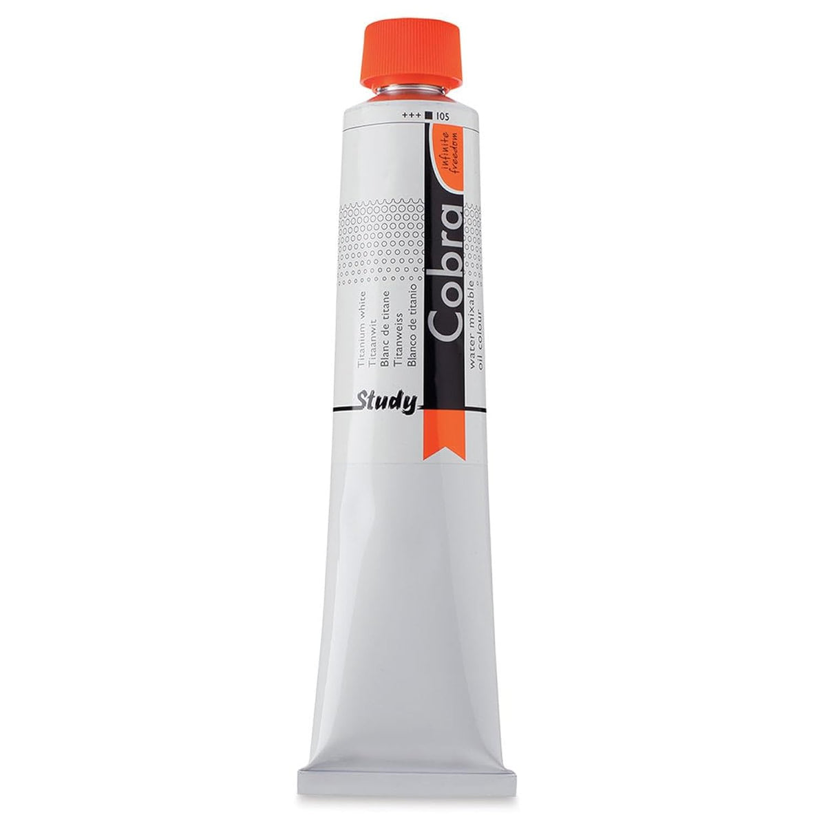 Royal Talens Cobra Study Water Mixable Oil Colors - Titanium White, 200 ml tube
