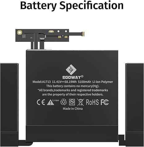 MacBook Pro Battery A1708 A2159 A2289 A2338 Replacement A1713 A2171