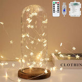 Twinkle Star 40 LED String Lights 13Ft USB Battery Waterproof Fairy Lights with Remote