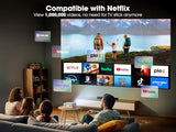 [Built-In Apps] Smart Projector With Wifi And Bluetooth, Native 1080P Projector With Streaming Apps, Dolby Audio, Portable Mini Projector For Indoor Outdoor Use