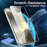 JETech Screen Protector for Samsung Galaxy S24 5G 6.2-Inch, Tempered Glass Film, Fingerprint ID Compatible, HD Clear, 3-Pack