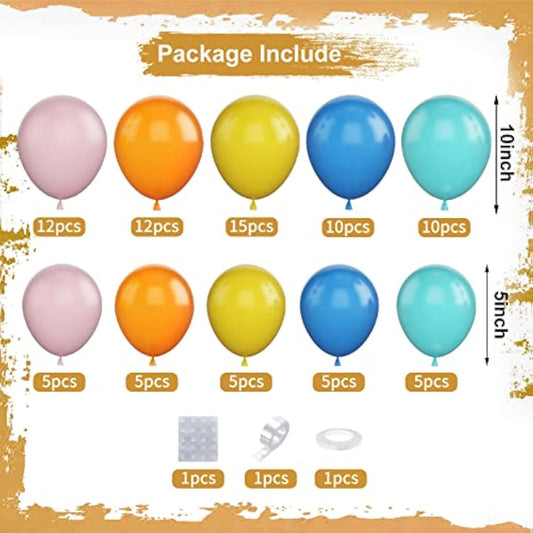 Balloons Arch Kit, 87Pcs Rainbow Balloon Garland Kit Balloon Arch, Lat