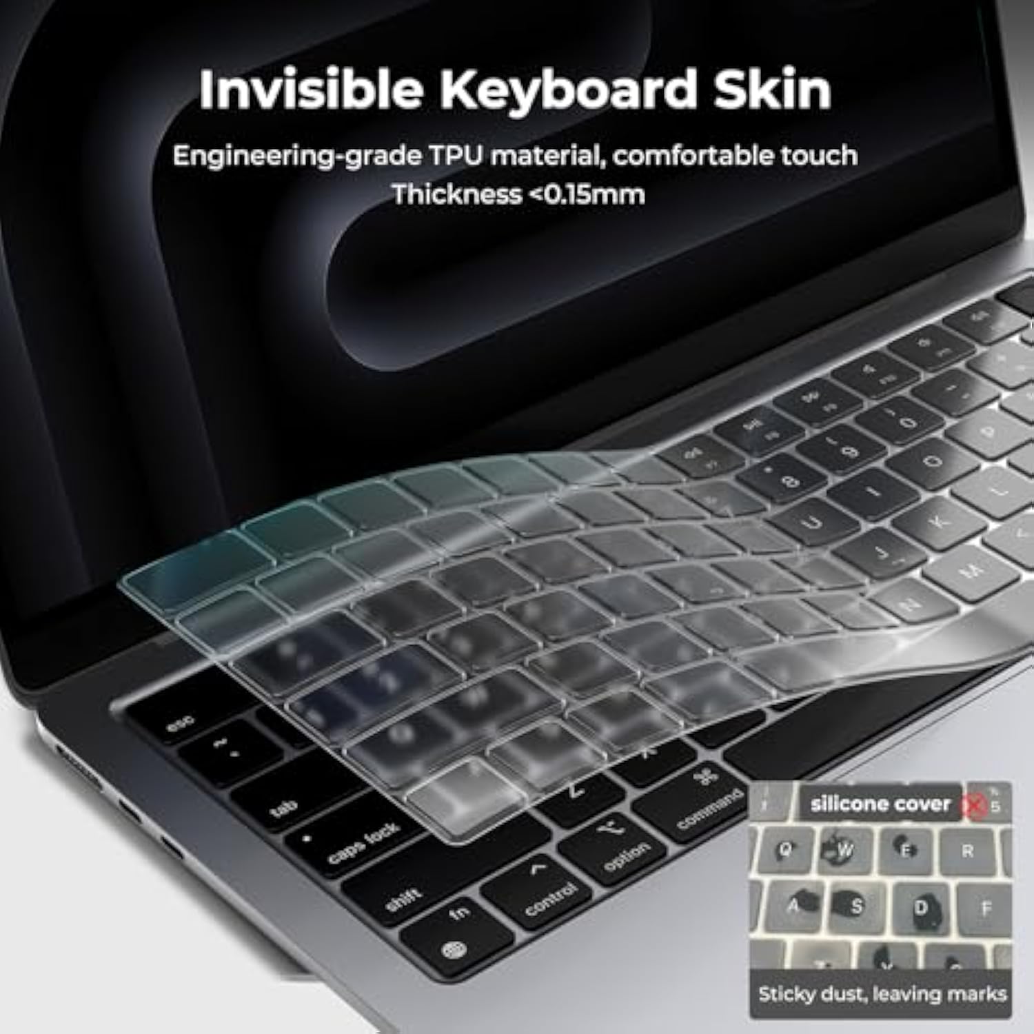 Premium Keyboard Cover Skin Ultra Thin For 2023 Macbook Air 15" M2 (A2941), 20