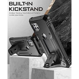 Revolution Series Case For Motorola Moto One 5G Ace (2021), Full-Body Rugged Dual-Layer Shockproof Protective Cover With Kickstand And Built-In-Screen Protector, Black