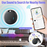 Air Tracker For Android, Air Tracker-4 Pack Android, Bluetooth Tracking Tag Compatible Google Find Hub App, Smart Tracker Key Finder For Key Wallet Bag Luggage - Black