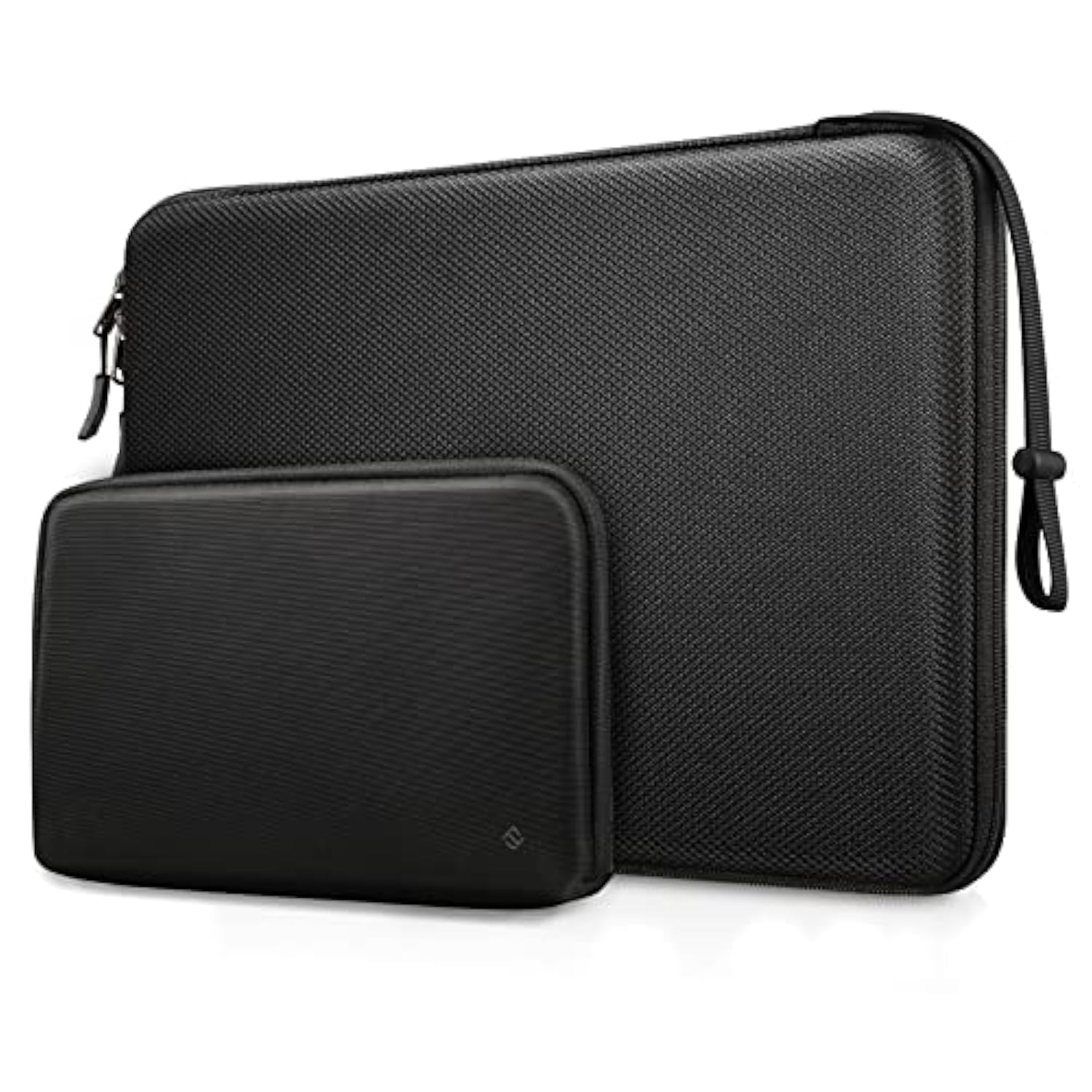 Hard Laptop Sleeve With Accessory Pouch Compatible With 13 Inch Macbook Air M4 2025 M3 2024, 14 Inch Macbook Pro M4/M3/M2, Surface Laptop Waterproof Case, Black
