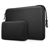 Hard Laptop Sleeve With Accessory Pouch Compatible With 13 Inch Macbook Air M4 2025 M3 2024, 14 Inch Macbook Pro M4/M3/M2, Surface Laptop Waterproof Case, Black