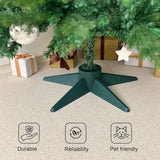 Christmas Tree Stand, Christmas Tree Base For Artificial Tree Up To 7 Ft Adjustable Holder Replacement Fits 0.75/0.87/1.25 Inch Xmas Tree Pole Green Decorations