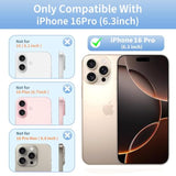 For Iphone 16 Pro Case, Summer Beach Ocean Vintage Seashell Flower Collage Design Cover, Cute Aesthetic Hybrid 2-Layer Hard Shell Shockproof Phone Case For Girls Women 6.3''