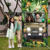 Jungle Safari Photo Prop Fabric Backdrop Door Banner 40x70 Party Decor
