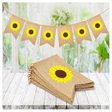 Sunflower Burlap Banner Summer Sunflower Banner For Baby Shower Birthday Party Wedding Shower Decorations Baby Photo Prop