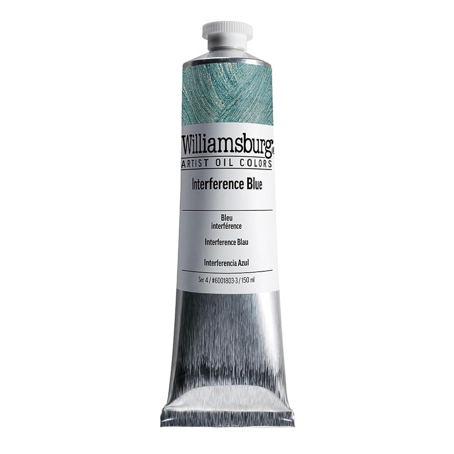 Williamsburg Artist Oil Colors by GOLDEN, Interference Blue, 150 ml tube, Professional Oil Paint, Transparent