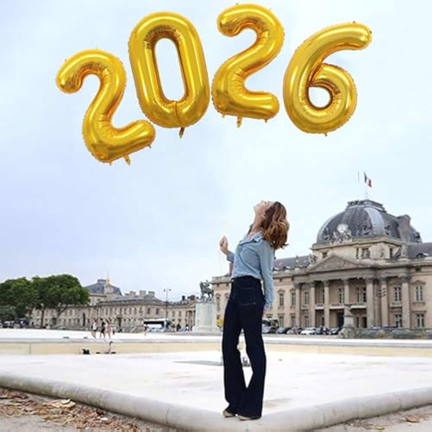 2025 Gold Foil Number Balloons – 42" Party Decor for New Year or Graduation Celebrations