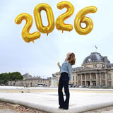 2025 Gold Foil Number Balloons – 42" Party Decor for New Year or Graduation Celebrations