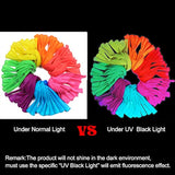 110 Pieces Uv Neon Balloons Glow In The Dark Party Supplies Black Light For Glow Party Helium Fluorescent Latex Neon Balloons For Kids Birthday Party Decoration