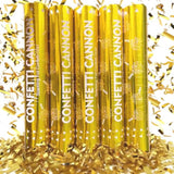 5Pc Gold Confetti Cannons 12Inch Party Poppers for Weddings Birthdays
