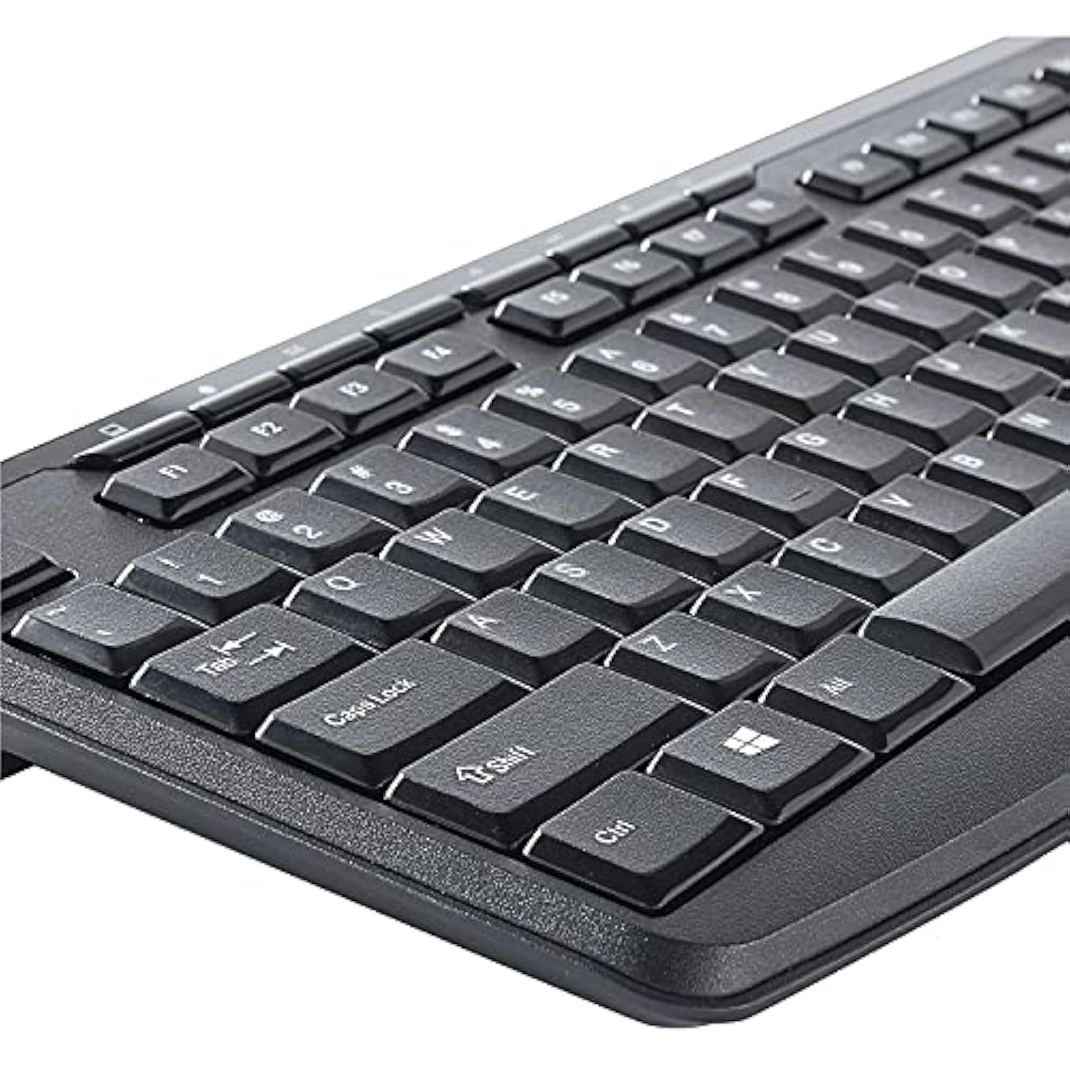 Verbatim Wireless Silent Mouse & Keyboard Combo - 2.4GHz with Nano Receiver - Ergonomic, Noiseless, and Silent for Mac and Windows - Graphite (99779)