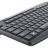 Verbatim Wireless Silent Mouse & Keyboard Combo - 2.4GHz with Nano Receiver - Ergonomic, Noiseless, and Silent for Mac and Windows - Graphite (99779)