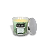 Tuscany Candle Eucalyptus Rain Long-Lasting Scented Jar Candle, 14 oz