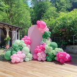 Pink And Green Balloon Arch Garland Kit 154Pcs Sage Green And Pastel Pink Balloons For Girls Baby In Bloom Baby Shower Woodland Safari Wild One Baptism Birthday Summer Tropical Party Decorations