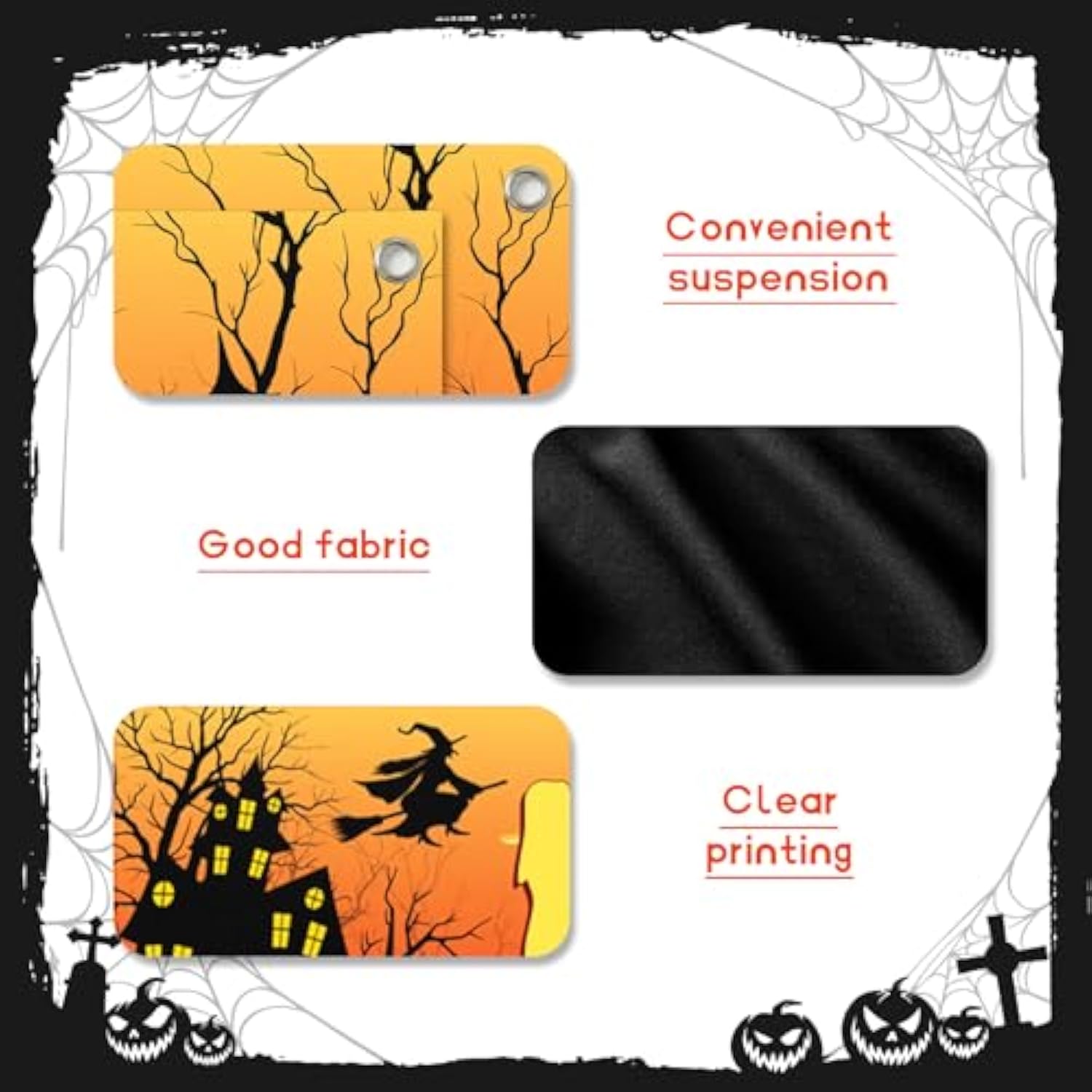 Large "Happy Halloween" Yard Banner: Fade-Resistant Outdoor Decor