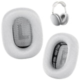 Ear Cushions For Airpods Max Headphone - Upgraded Mesh Earpads Replacement Compatible For Apple Airpods Max With Silicone Layer, Magnet, Memory Foam And Noise Isolation (Silver)
