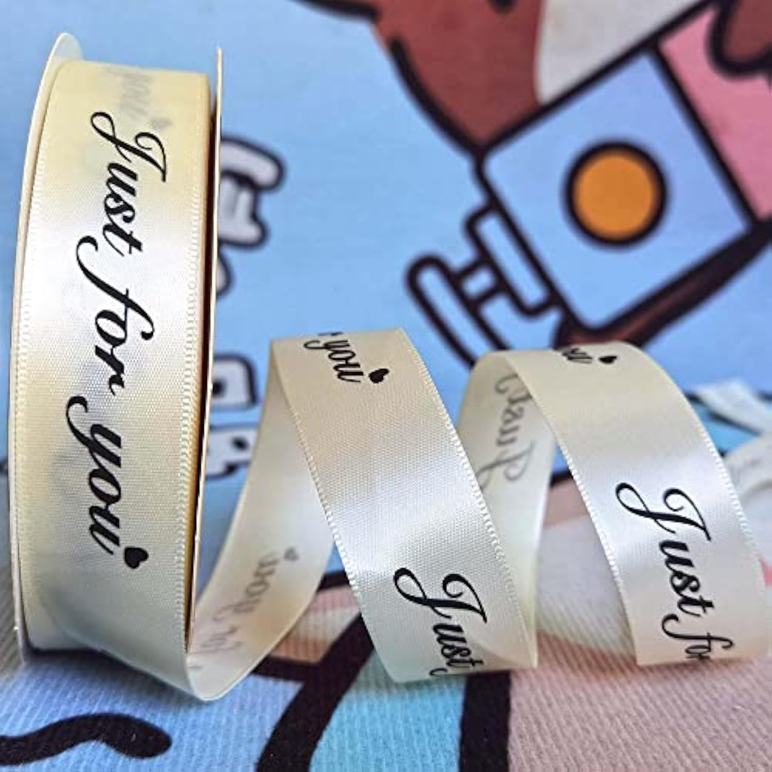 Just For You Ribbon Satin Ribbon Wedding Christmas Valentin'S Day Gift