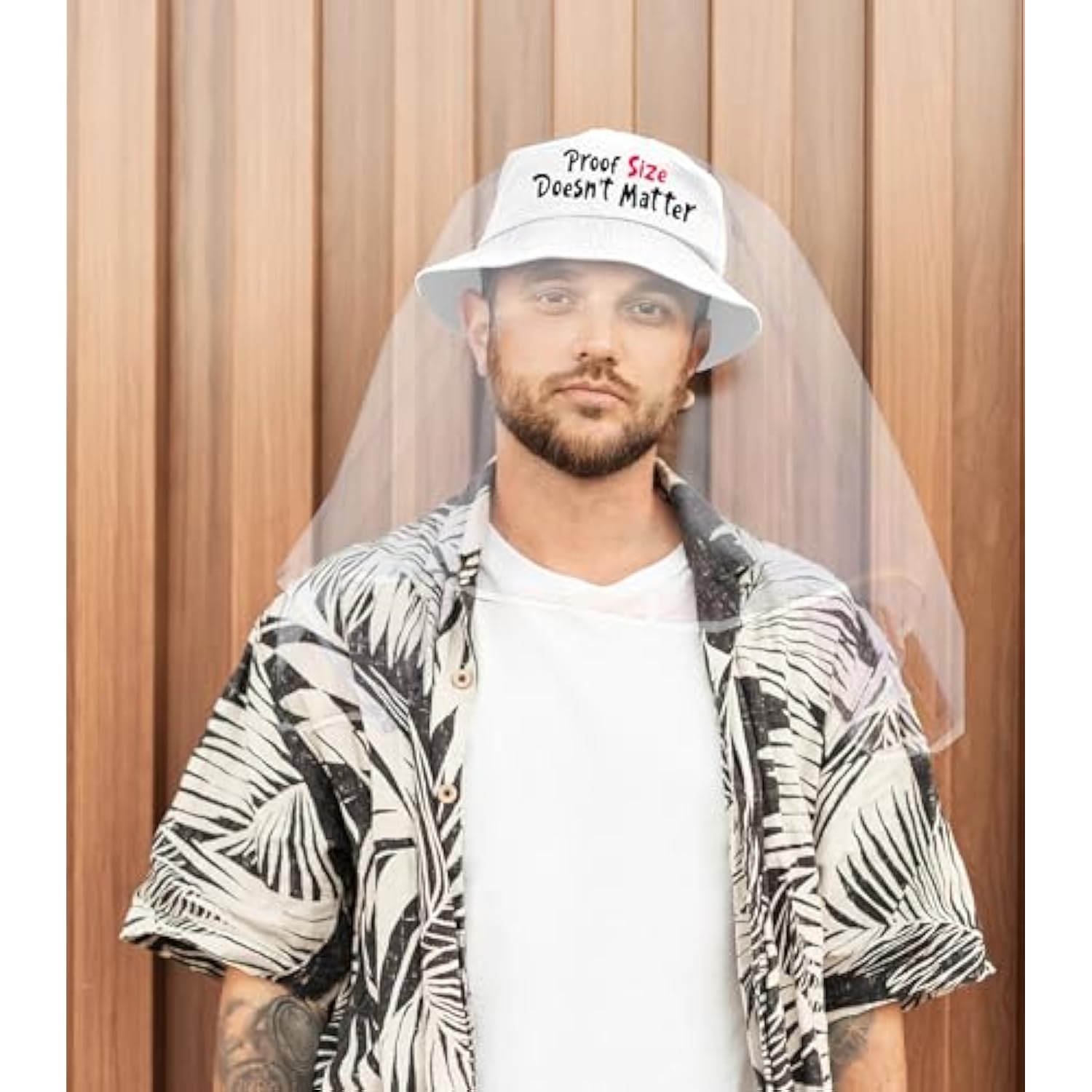 Bachelor Party Bucket Hat With Bridal Veil For Groom - Bachelor Party Favors & Supplies