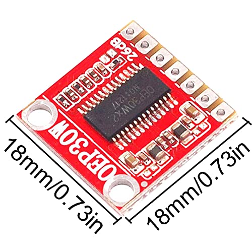 2 pcs OEP30W Mono Digital Power Amplifier Module DC 8-24V 36dB D Class Power Amplifier Board eplace TDA8932 with Single Head 3.5mm Audio Cable