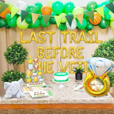 Gold Mountain Bachelorette Party Decorations Last Trail Before The Veil Banner Balloon Hiking Bachelorette Party Decorations Supplies Mountain Wedding Bridal Shower