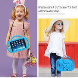 Kids Case For Ipad Mini 5/4/3/2/1, Ipad Mini 7.9 Inch Case With Shoulder Strap