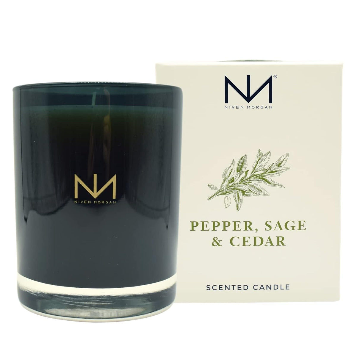 Niven Morgan Pepper, Sage and Cedar Scented Candle 11 oz