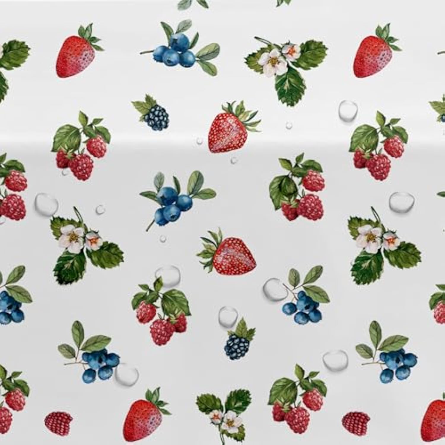 Berry Birthday Party Supplies Tablecloth - Disposable Blueberry Strawberry Party Decorations Tablecover, Berry Sweet Birthday Baby Shower Table Decorations Table Cloth - 3 Pcs(54In X 108In)