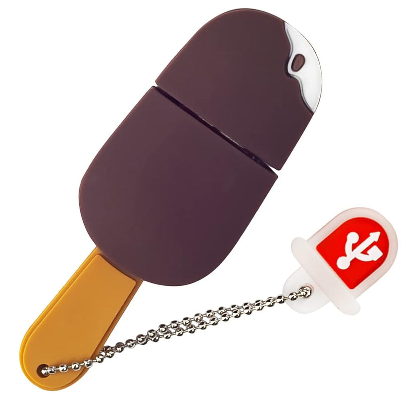 64Gb Usb Flash Drive Chocolate Popsicle Shaped, Borlterclamp Novelty Usb Drive