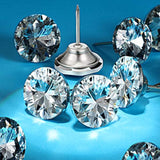 60 Pieces Crystal Upholstery Nails Crystal Upholstery Buttons Crystal