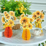 Sunflower Honeycomb Table Decorations, Summer Centerpieces For Tables Sunflower Decoration For Office Picnic Themed Party Decorations For Baby Shower Living Room