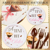 142 Pcs A Tini Bit Older Birthday Party Supplies, Martini Party Decorations And Tiny Bar Tableware Set For Friends And Family - Fun And Festive Cocktail Party Supplies For 2025